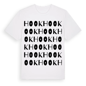 Hook ordlek t-shirt – ekologisk bomull t-shirt från Pinshirt