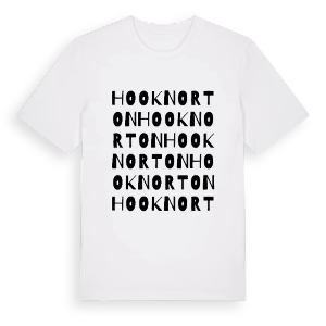 Hook Norton ordlek t-shirt – ekologisk bomull t-shirt från Pinshirt