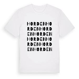 Horden ordlek t-shirt – ekologisk bomull t-shirt från Pinshirt
