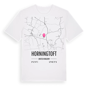 Horningtoft karta t-shirt – ekologisk bomull t-shirt från Pinshirt