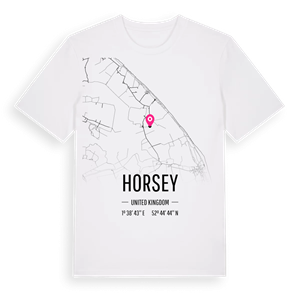 Horsey karta t-shirt – ekologisk bomull t-shirt från Pinshirt