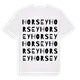 Horsey ordlek t-shirt