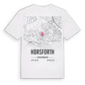 Horsforth karta t-shirt
