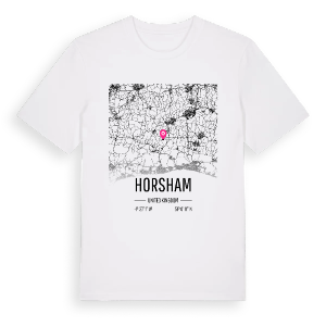 Horsham karta t-shirt – ekologisk bomull t-shirt från Pinshirt