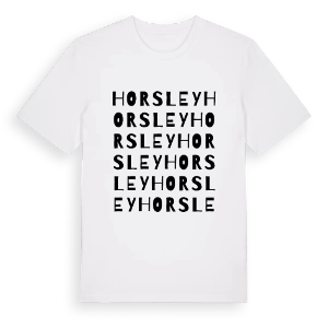 Horsley ordlek t-shirt – ekologisk bomull t-shirt från Pinshirt