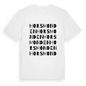 Horsmonden ordlek t-shirt – ekologisk bomull t-shirt från Pinshirt