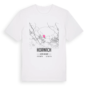 Horwich karta t-shirt – ekologisk bomull t-shirt från Pinshirt