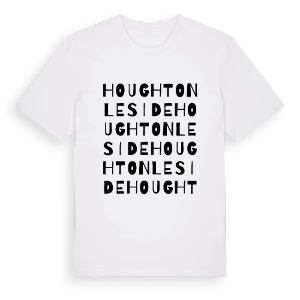Houghton Le Side ordlek t-shirt – ekologisk bomull t-shirt från Pinshirt