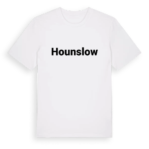 Hounslow fetstil t-shirt – ekologisk bomull t-shirt från Pinshirt