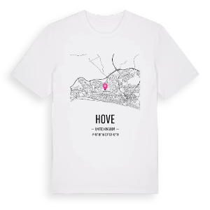 Hove karta t-shirt – ekologisk bomull t-shirt från Pinshirt