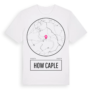 How Caple t-shirt – ekologisk bomull t-shirt från Pinshirt
