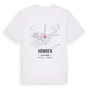 Howden karta t-shirt – ekologisk bomull t-shirt från Pinshirt