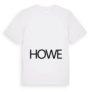 Jag älskar Howe t-shirt stort tryck – ekologisk bomull t-shirt från Pinshirt