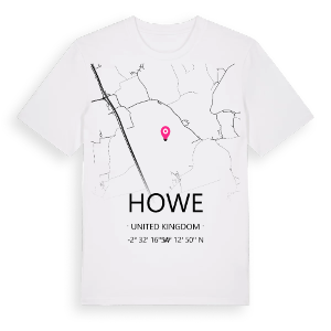 Howe karta t-shirt – ekologisk bomull t-shirt från Pinshirt