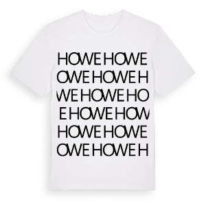 Howe ordlek t-shirt – ekologisk bomull t-shirt från Pinshirt