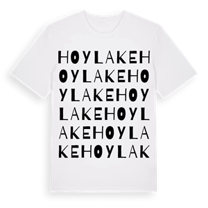 Hoylake ordlek t-shirt – ekologisk bomull t-shirt från Pinshirt