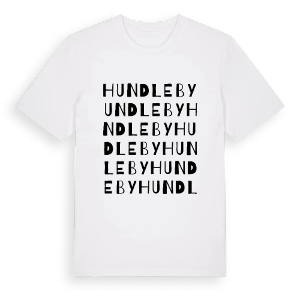 Hundleby ordlek t-shirt – ekologisk bomull t-shirt från Pinshirt