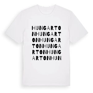 Hungarton ordlek t-shirt – ekologisk bomull t-shirt från Pinshirt