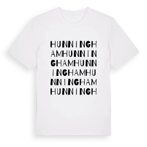 Hunningham ordlek t-shirt – ekologisk bomull t-shirt från Pinshirt
