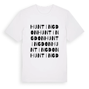 Huntingdon ordlek t-shirt – ekologisk bomull t-shirt från Pinshirt