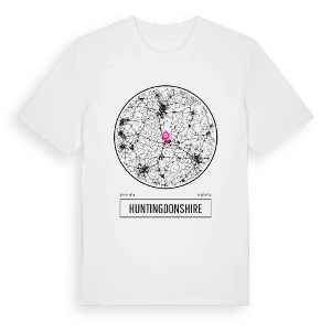 Huntingdonshire t-shirt – ekologisk bomull t-shirt från Pinshirt
