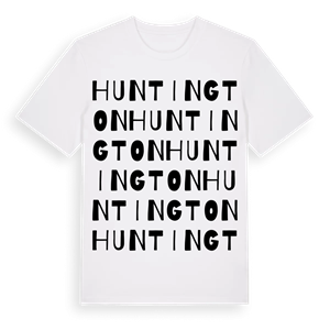Huntington ordlek t-shirt – ekologisk bomull t-shirt från Pinshirt