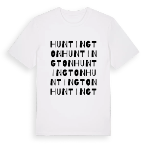 Huntington ordlek t-shirt – ekologisk bomull t-shirt från Pinshirt