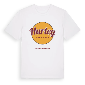 Hurley cirkel t-shirt – ekologisk bomull t-shirt från Pinshirt