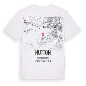 Hutton karta t-shirt – ekologisk bomull t-shirt från Pinshirt