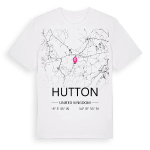 Hutton karta t-shirt – ekologisk bomull t-shirt från Pinshirt