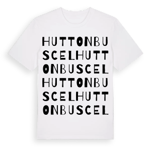 Hutton Buscel ordlek t-shirt – ekologisk bomull t-shirt från Pinshirt