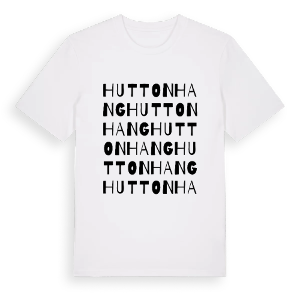 Hutton Hang ordlek t-shirt – ekologisk bomull t-shirt från Pinshirt