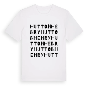 Hutton Henry ordlek t-shirt – ekologisk bomull t-shirt från Pinshirt