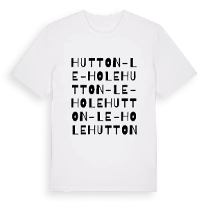 Hutton-le-Hole ordlek t-shirt – ekologisk bomull t-shirt från Pinshirt