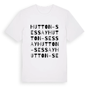 Hutton-Sessay ordlek t-shirt – ekologisk bomull t-shirt från Pinshirt