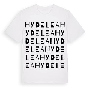Hyde Lea ordlek t-shirt – ekologisk bomull t-shirt från Pinshirt