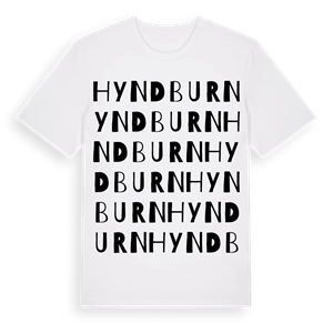 Hyndburn ordlek t-shirt – ekologisk bomull t-shirt från Pinshirt