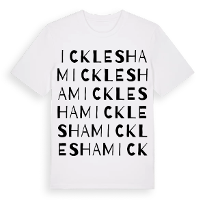 Icklesham ordlek t-shirt – ekologisk bomull t-shirt från Pinshirt