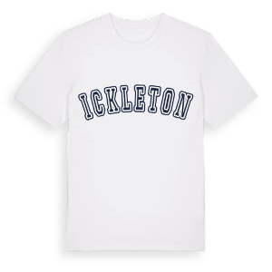 Ickleton college t-shirt – ekologisk bomull t-shirt från Pinshirt
