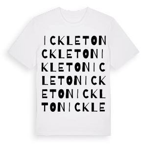 Ickleton ordlek t-shirt – ekologisk bomull t-shirt från Pinshirt
