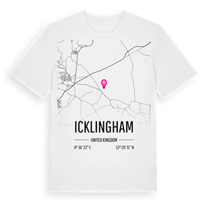Icklingham karta t-shirt – ekologisk bomull t-shirt från Pinshirt