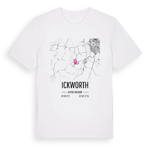 Ickworth karta t-shirt – ekologisk bomull t-shirt från Pinshirt