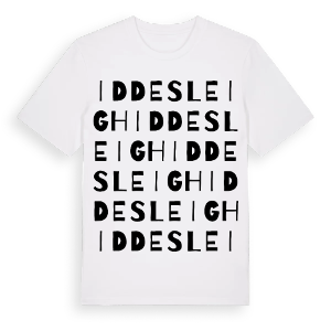 Iddesleigh ordlek t-shirt – ekologisk bomull t-shirt från Pinshirt