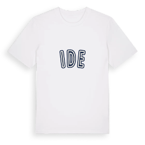 Ide college t-shirt – ekologisk bomull t-shirt från Pinshirt