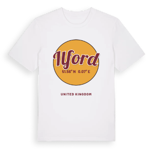 Ilford cirkel t-shirt – ekologisk bomull t-shirt från Pinshirt
