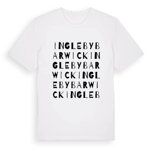 Ingleby Barwick ordlek t-shirt – ekologisk bomull t-shirt från Pinshirt