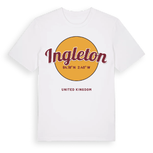 Ingleton cirkel t-shirt – ekologisk bomull t-shirt från Pinshirt