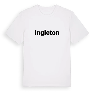 Ingleton fetstil t-shirt – ekologisk bomull t-shirt från Pinshirt