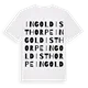 Ingoldisthorpe ordlek t-shirt