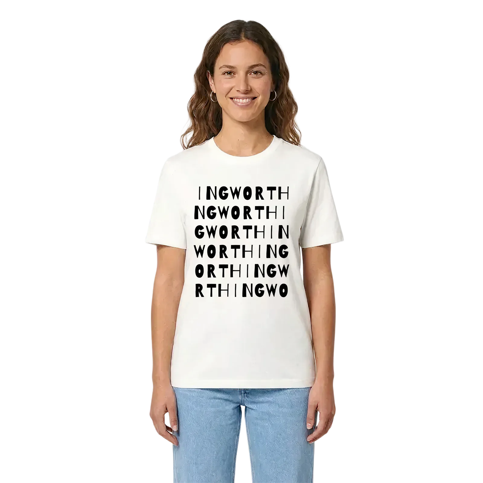 Ingworth ordlek t-shirt – White, i miljö